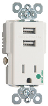 2.1A Hospital Grade USB Outlet, Type A, 15A, Tamper-Resistant 2.1A Hospital Grade USB Outlet, Type A, 15A, Tamper-Resistant