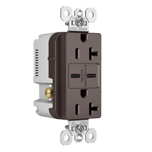 Discontinued - 20A 125V Tamper-Resistant Duplex Receptacle with USB C/C Charging Ports,