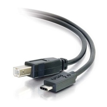 6ft (1.8m) USB 2.0 USB-C to USB-B Cable M/M - Black 6ft (1.8m) USB 2.0 USB-C to USB-B Cable M/M - Black