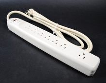 Plug-In Outlet Center Unit / 120V/15A/7 O/L /lighted switch/6' cord/Value Grade Surge Plug-In Outlet Center Unit / 120V/15A/7 O/L /lighted switch/6' cord/Value Grade Surge