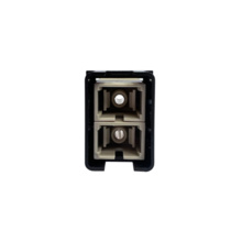 TracJack Module, 2-SC Simplex Multimode, Beige Adapter, Black Housing