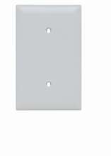 TradeMaster® 1-Gang Nylon Wall Plate, Blank, Strap Mounted, White TradeMaster® 1-Gang Nylon Wall Plate, Blank, Strap Mounted, White