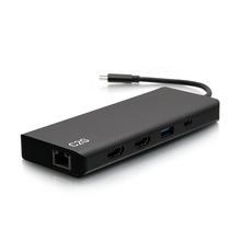 USB-C® 9-in-1 Dual Display Docking Station with HDMI®, Ethernet, USB, 3.5mm Audio and Power Delivery up to 60W - 4K 30Hz (TAA Compliant) USB-C® 9-in-1 Dual Display Docking Station with HDMI®, Ethernet, USB, 3.5mm Audio and Power Delivery up to 60W - 4K 30Hz (TAA Compliant)