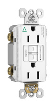 Isolated Ground Tamper-Resistant 15A Duplex Self-Test GFCI Receptacles with SafeLock® Protection, White Isolated Ground Tamper-Resistant 15A Duplex Self-Test GFCI Receptacles with SafeLock® Protection, White
