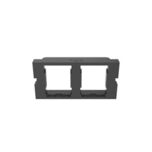 SERIES II HDJ ADAPTER BEZEL, 2 PORT, 1 UNIT, 10PK, BLACK