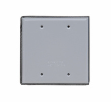 2-Gang Blank Cover, Brushed Aluminum 2-Gang Blank Cover, Brushed Aluminum