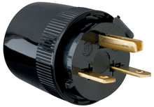 Medium-Duty Dead Front Plug, Black Medium-Duty Dead Front Plug, Black