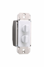 Rotary Dual Fan Speed Dimmer Control, White Rotary Dual Fan Speed Dimmer Control, White