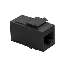 Cat 5e RJ45 Keystone Coupler, Black Cat 5e RJ45 Keystone Coupler, Black