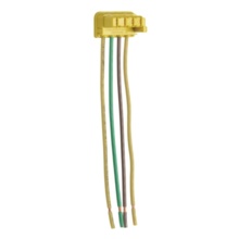 PlugTail® Switch Right Angle Connector, 4-Wire, 277V, Stranded, 6-in XHHW-2 Wire PlugTail® Switch Right Angle Connector, 4-Wire, 277V, Stranded, 6-in XHHW-2 Wire