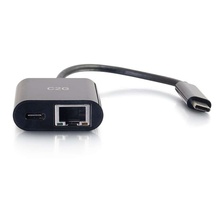 USB-C® to Ethernet Multiport Adapter with Power Delivery up to 60W - Black USB-C® to Ethernet Multiport Adapter with Power Delivery up to 60W - Black