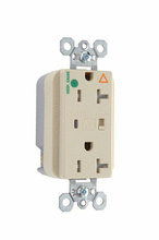 Tamper-Resistant Isolated Ground Surge Protective Duplex Receptacle, Ivory Tamper-Resistant Isolated Ground Surge Protective Duplex Receptacle, Ivory