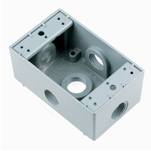 Weatherproof Single Gang Box, Gray Weatherproof Single Gang Box, Gray