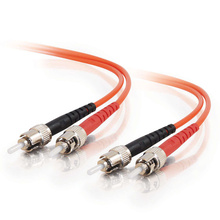 3.3ft (1m) ST-ST 62.5/125 OM1 Duplex Multimode PVC Fiber Optic Cable - Orange 3.3ft (1m) ST-ST 62.5/125 OM1 Duplex Multimode PVC Fiber Optic Cable - Orange