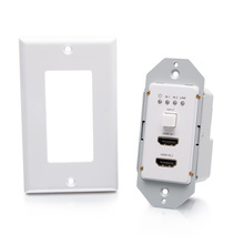 Dual HDMI® HDBaseT + RS232 over Cat Extender Single Gang Wall Plate Transmitter - 4K 60Hz Dual HDMI® HDBaseT + RS232 over Cat Extender Single Gang Wall Plate Transmitter - 4K 60Hz