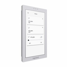 Wattstopper PLUS 5.7", Graphic Switch Touchscreen with PoE, White