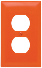 TradeMaster® 1-Gang Nylon Wall Plate, Duplex Receptacle Openings, Orange TradeMaster® 1-Gang Nylon Wall Plate, Duplex Receptacle Openings, Orange