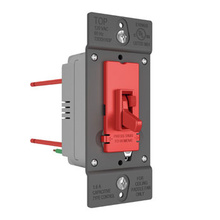 Toggle Slide DeHummer Switch Single Pole/3-Way, Red