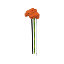 PlugTail® Connector in Orange, Right Angle, Stranded, 6-in XHHW-2 Wire PlugTail® Connector in Orange, Right Angle, Stranded, 6-in XHHW-2 Wire