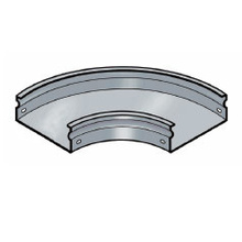 Trough 90 Deg Bend 4X12 - Black Trough 90 Deg Bend 4X12 - Black