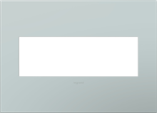 adorne® Pale Blue 3-Gang Screwless Wall Plate
