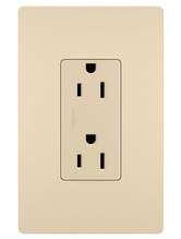 radiant® Self-Grounding Tamper-Resistant Outlet, Ivory radiant® Self-Grounding Tamper-Resistant Outlet, Ivory
