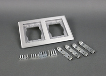 Omnibox® Double Gang Rectangular Aluminum Carpet/Tile Flange Omnibox® Double Gang Rectangular Aluminum Carpet/Tile Flange
