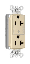Discontinued - PlugTail® Heavy Duty Spec Grade Plug Load Controllable Receptacle, 20A, 125V, Ivory