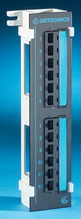 Clarity 6 12-port Category 6 mini patch panel on 89 D bracket - 10 in x 2.3 in Clarity 6 12-port Category 6 mini patch panel on 89 D bracket - 10 in x 2.3 in