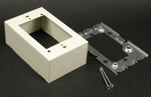 Wiremold 500/700 Series Deep Flush Type Extension Adapter Fitting, Ivory Wiremold 500/700 Series Deep Flush Type Extension Adapter Fitting, Ivory