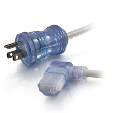 15ft (4.6m) 16 AWG Hospital Grade Power Cord (NEMA 5-15P to IEC320C13R) - Gray with Clear Connectors (TAA Compliant) 15ft (4.6m) 16 AWG Hospital Grade Power Cord (NEMA 5-15P to IEC320C13R) - Gray with Clear Connectors (TAA Compliant)