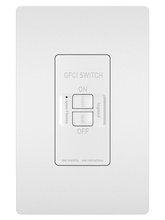 radiant® Dead Front 20A Duplex Self-Test GFCI  Receptacles with SafeLock® Protection, White radiant® Dead Front 20A Duplex Self-Test GFCI  Receptacles with SafeLock® Protection, White