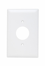 TradeMaster® Jumbo 1-Gang Nylon Wall Plate, Single Receptacle Opening, White TradeMaster® Jumbo 1-Gang Nylon Wall Plate, Single Receptacle Opening, White