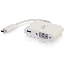 USB-C® to VGA Video Multiport Adapter with Power Delivery up to 60W - White USB-C® to VGA Video Multiport Adapter with Power Delivery up to 60W - White
