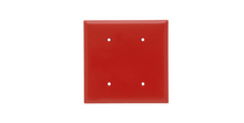 2-Gang Thermoset Wall Plate, Blank, Strap Mounted, Red 2-Gang Thermoset Wall Plate, Blank, Strap Mounted, Red