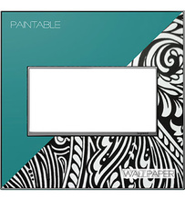 adorne® Custom 2-Gang Screwless Wall Plate, Magnesium Trim