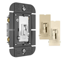 Discontinued - Discontinued - Toggle Slide Dimmer Fluorescent Single Pole/3-Way, 8A, Tri-Color