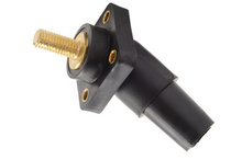 Series 16 45° Black Double Set Screw Panel Mount - Female Series 16 45° Black Double Set Screw Panel Mount - Female