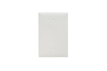 TradeMaster® Junior Jumbo 1-Gang Nylon Wall Plate, Blank, Box Mounted, White TradeMaster® Junior Jumbo 1-Gang Nylon Wall Plate, Blank, Box Mounted, White