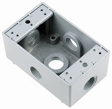 WP BOX 1G 5 HOLE 3/4 GY WPB36 WP BOX 1G 5 HOLE 3/4 GY WPB36