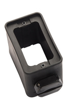 1-Clamp, Standard Depth Rubber Portable Outlet Box, Black 1-Clamp, Standard Depth Rubber Portable Outlet Box, Black