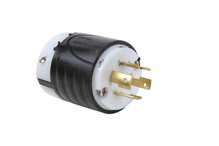 20A NEMA Plug L1620 - Black Back, White Front Body 20A NEMA Plug L1620 - Black Back, White Front Body