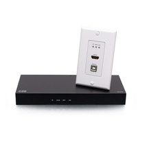 Discontinued - HDMI® HDBaseT + USB-B to A and RS232 over Cat Extender Single Gang Wall Plate Transmitter to Box Receiver - 4K 60Hz