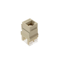 Category 5e RJ45 Keystone Connector, Light Almond