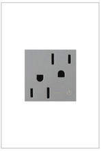 adorne® 15A Tamper-Resistant Half-Controlled Outlet, Magnesium