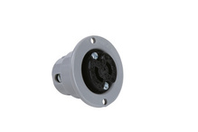 Discontinued - Midget Flanged Outlet - Black Face, Gray Flange