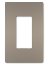 radiant® 1-Gang Screwless Wall Plate, Nickel
