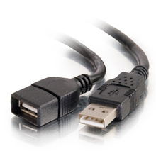 6.6ft (2m) USB 2.0 A Male to A Female Extension Cable - Black 6.6ft (2m) USB 2.0 A Male to A Female Extension Cable - Black
