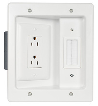 In-Wall TV Connection Kit White In-Wall TV Connection Kit White