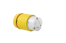 20A NEMA Connector L620 - Yellow Back, White Front Body, Corrosion-Resistant 20A NEMA Connector L620 - Yellow Back, White Front Body, Corrosion-Resistant